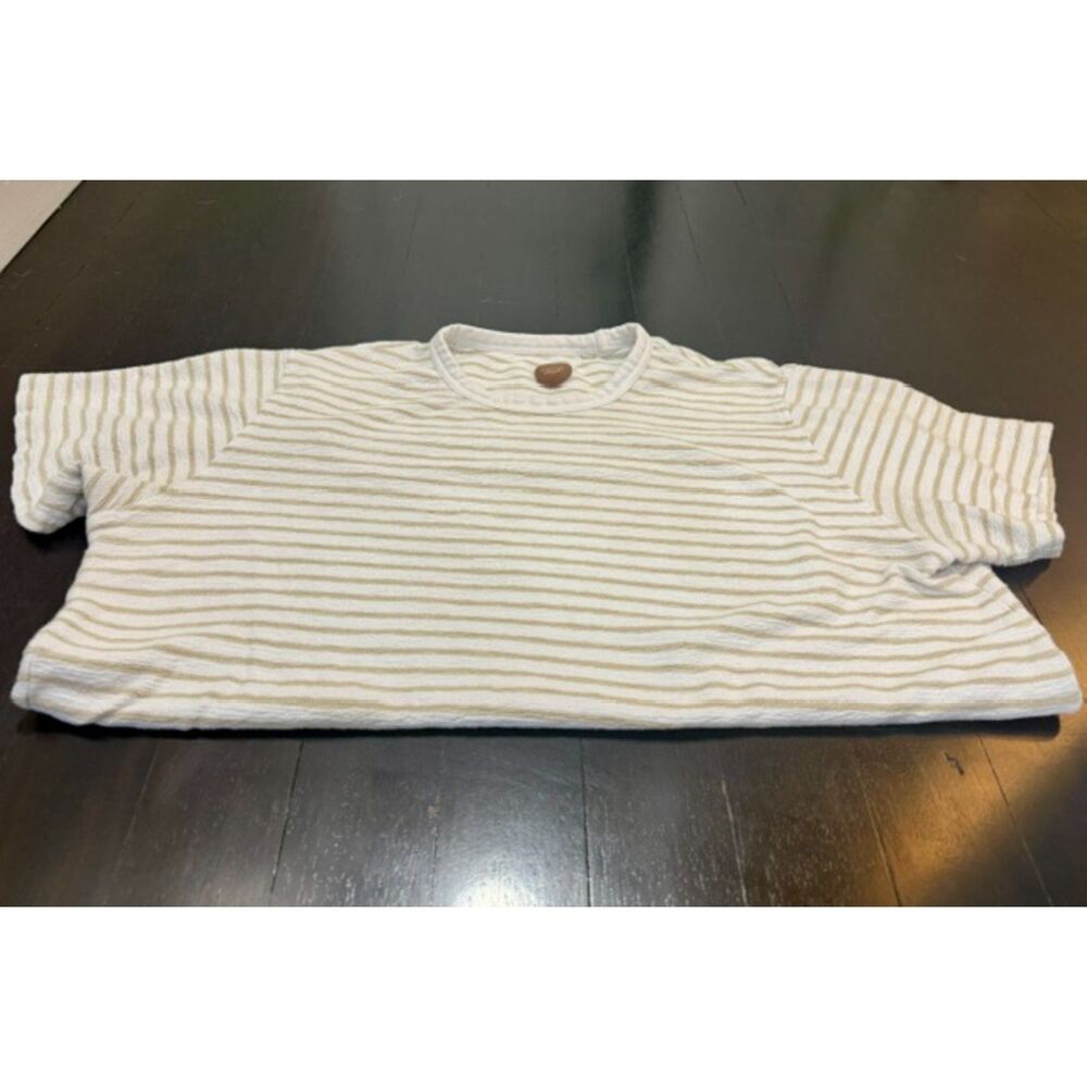 Common People Brand Striped Casual T-shirt Size Large